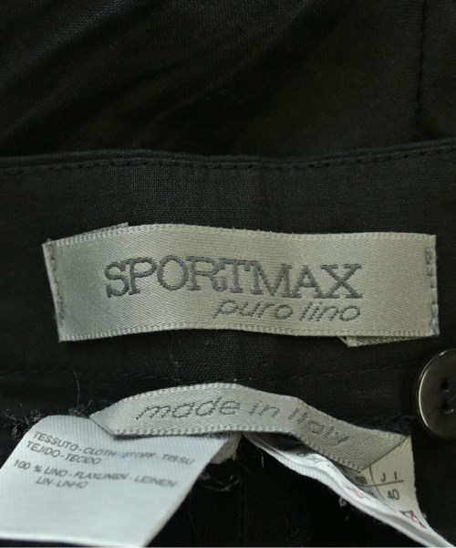 SPORTMAX（スポーツマックス）スラックス 黒 サイズ:40(M位) レディース/2200676259025