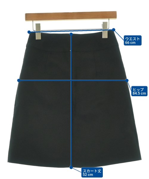 SPORTMAX（スポーツマックス）ひざ丈スカート 黒 サイズ:38(S位) レディース/2200671544010