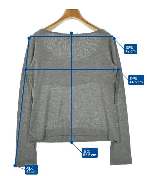SPORTMAX（スポーツマックス）Tシャツ・カットソー グレー サイズ:L レディース/2200677871165