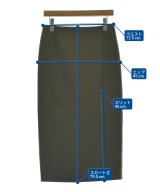 SPORTMAX（スポーツマックス）ひざ丈スカート カーキ サイズ:38(S位) レディース/2200698886155