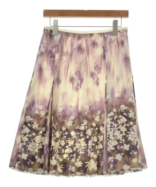 SPORTMAX（スポーツマックス）ひざ丈スカート 紫 サイズ:42(M位) レディース/2200694774920