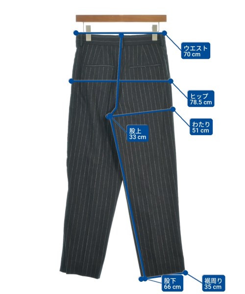 SPORTMAX（スポーツマックス）スラックス グレー サイズ:34(XXS位) レディース/2200717464098