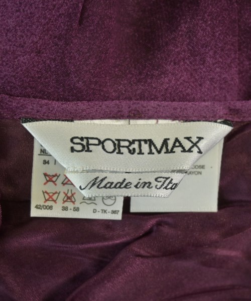 SPORTMAX（スポーツマックス）ワンピース 紫 サイズ:38(S位)/40(M位) レディース/2200631048121