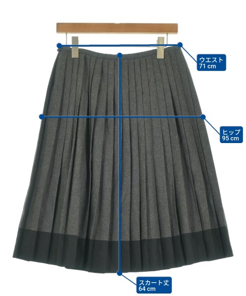 SPORTMAX（スポーツマックス）ロング・マキシ丈スカート グレー サイズ:44(L位) レディース/2200644356206