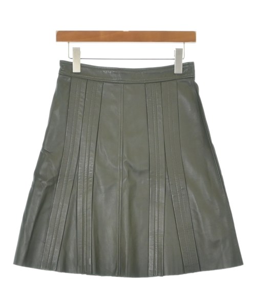 SPORTMAX（スポーツマックス）ひざ丈スカート カーキ サイズ:38(S位) レディース/2200705747035