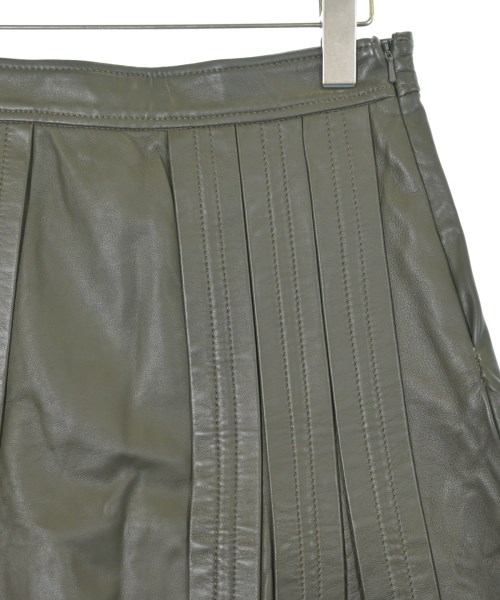 SPORTMAX（スポーツマックス）ひざ丈スカート カーキ サイズ:38(S位) レディース/2200705747035