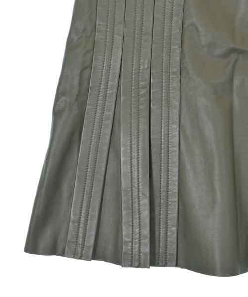SPORTMAX（スポーツマックス）ひざ丈スカート カーキ サイズ:38(S位) レディース/2200705747035
