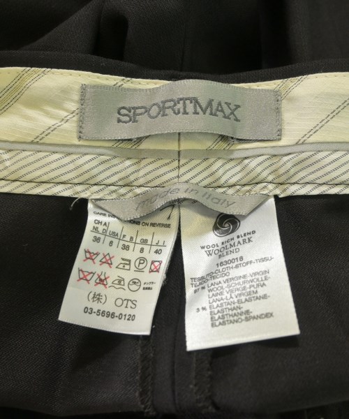 SPORTMAX（スポーツマックス）スラックス 黒 サイズ:40(M位) レディース/2200664049065