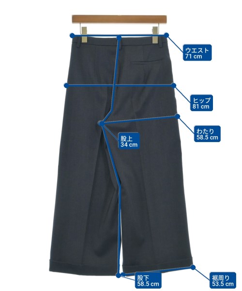 SPORTMAX（スポーツマックス）スラックス 紺 サイズ:34(XXS位) レディース/2200726728075