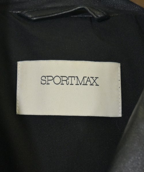 SPORTMAX（スポーツマックス）ライダース 黒 サイズ:38(S位) レディース/2200684772202