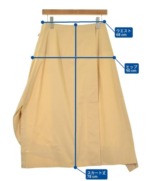 SPORTMAX（スポーツマックス）ひざ丈スカート ベージュ サイズ:36(XS位) レディース/2200686436201