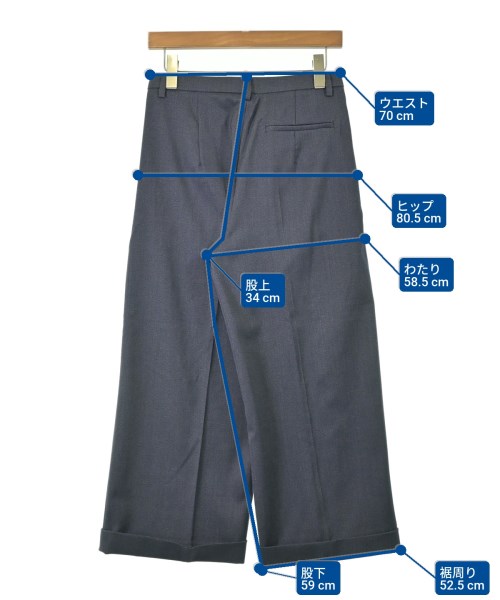 SPORTMAX（スポーツマックス）スラックス 紺 サイズ:34(XXS位) レディース/2200691177106
