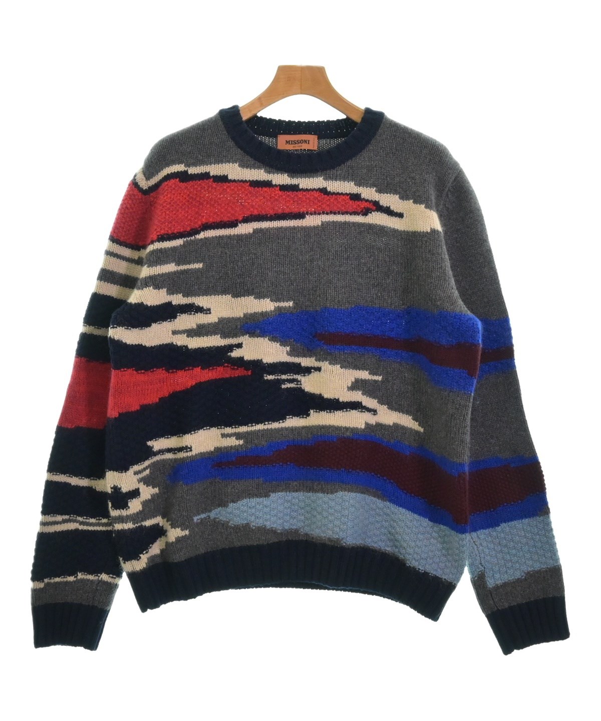 MISSONI（ミッソーニ）ニット・セーター グレー サイズ:48(L位