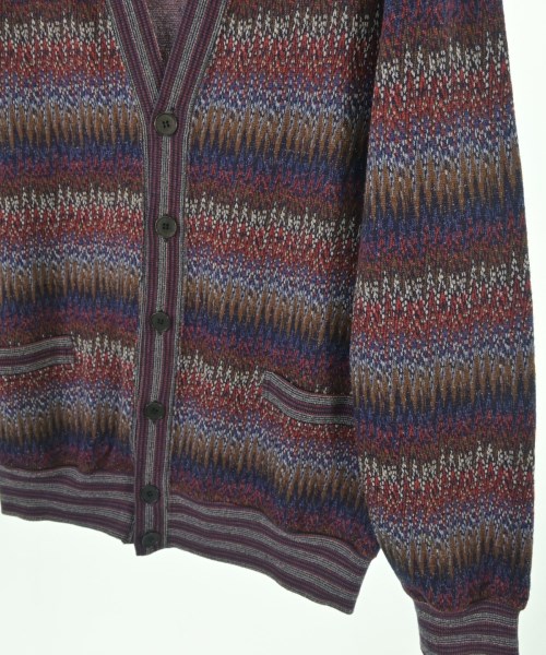 MISSONI（ミッソーニ）カーディガン 青 サイズ:50(XL位) メンズ/2200638151015