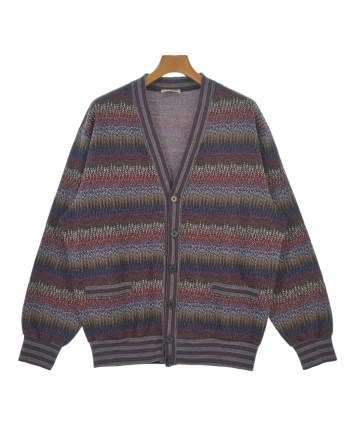 MISSONI（ミッソーニ）カーディガン 青 サイズ:50(XL位) メンズ