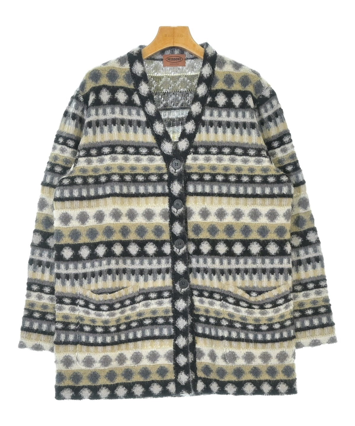 MISSONI（ミッソーニ）カーディガン グレー サイズ:M レディース