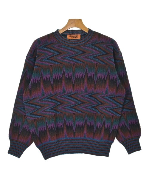 MISSONI（ミッソーニ）ニット・セーター 青 サイズ:46(M位) メンズ