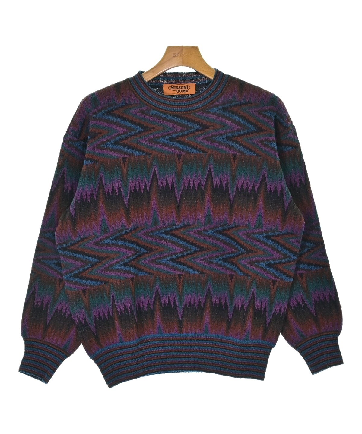 MISSONI（ミッソーニ）ニット・セーター 青 サイズ:46(M位) メンズ