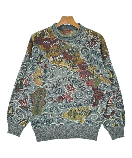 MISSONI(ミッソーニ)ニット・セーター 青 サイズ:48(L位)/2200632774074