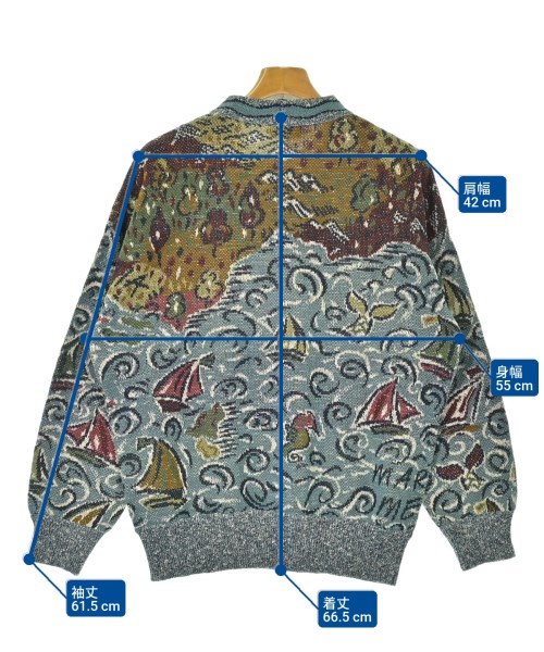 MISSONI（ミッソーニ）ニット・セーター 青 サイズ:48(L位) メンズ/2200632774074