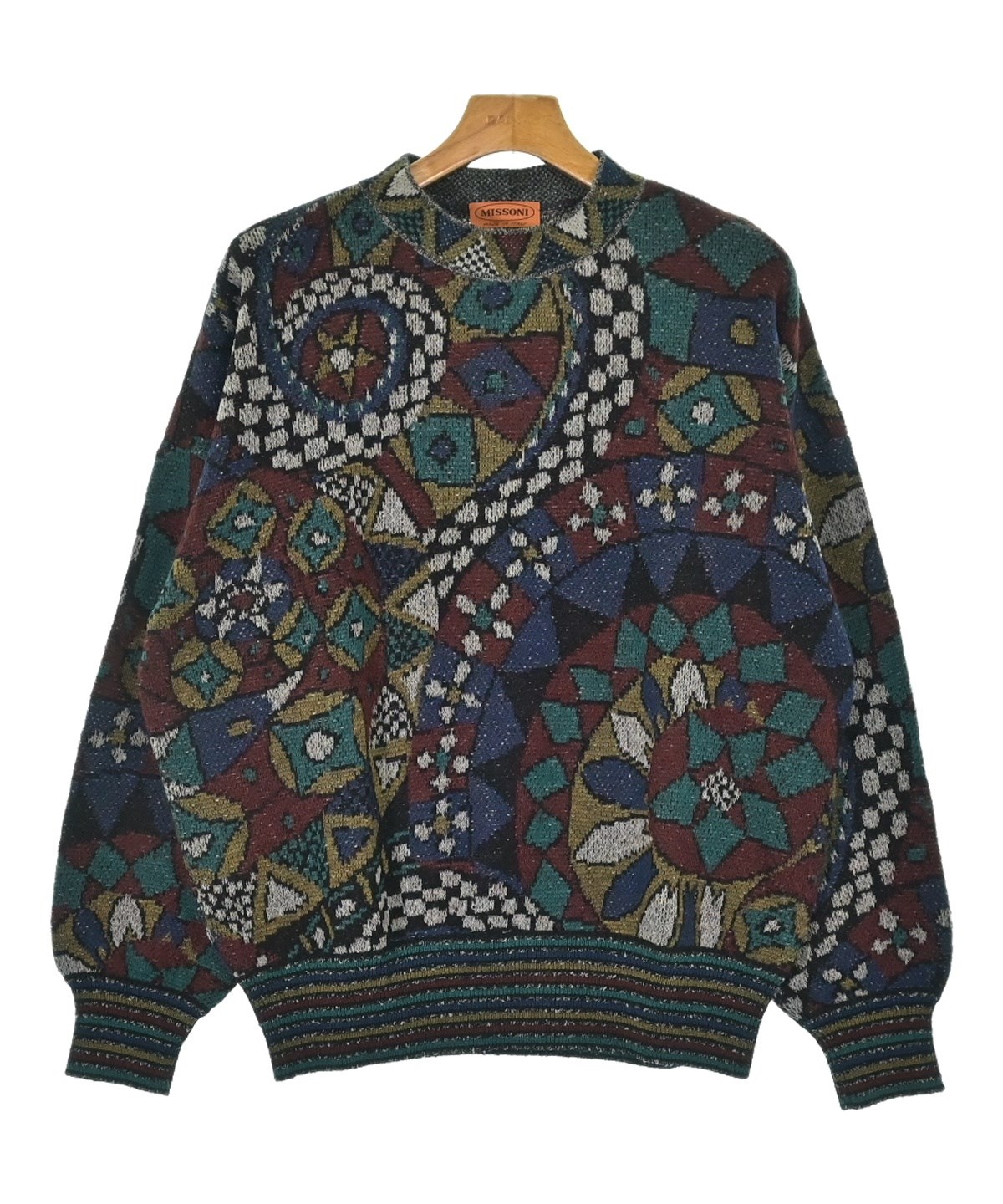 MISSONI ミッソーニ MISSONI（ミッソーニ）ニット・セーター 青 サイズ:48(L位) メンズ