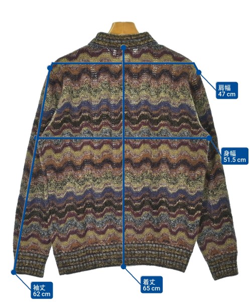 MISSONI（ミッソーニ）ニット・セーター 紫 サイズ:48(L位) メンズ
