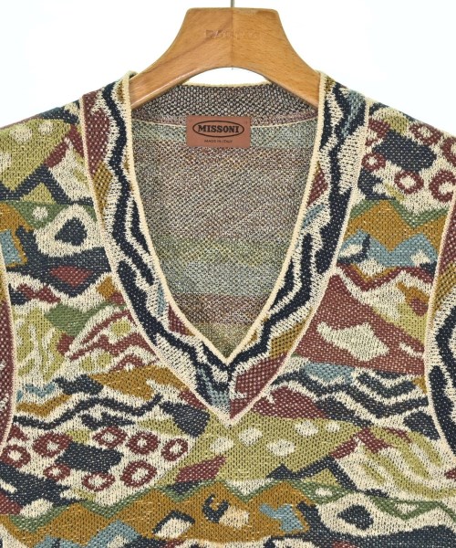 MISSONI（ミッソーニ）ニット・セーター ベージュ サイズ:48(L位) メンズ/2200632774128