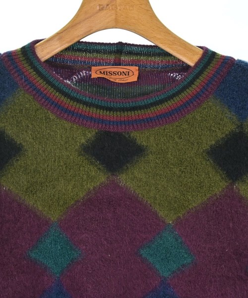 MISSONI（ミッソーニ）ニット・セーター 紫 サイズ:48(L位) メンズ/2200632774180