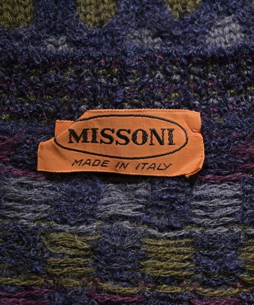 MISSONI（ミッソーニ）ニット・セーター 紺 サイズ:46(M位) メンズ/2200632774197