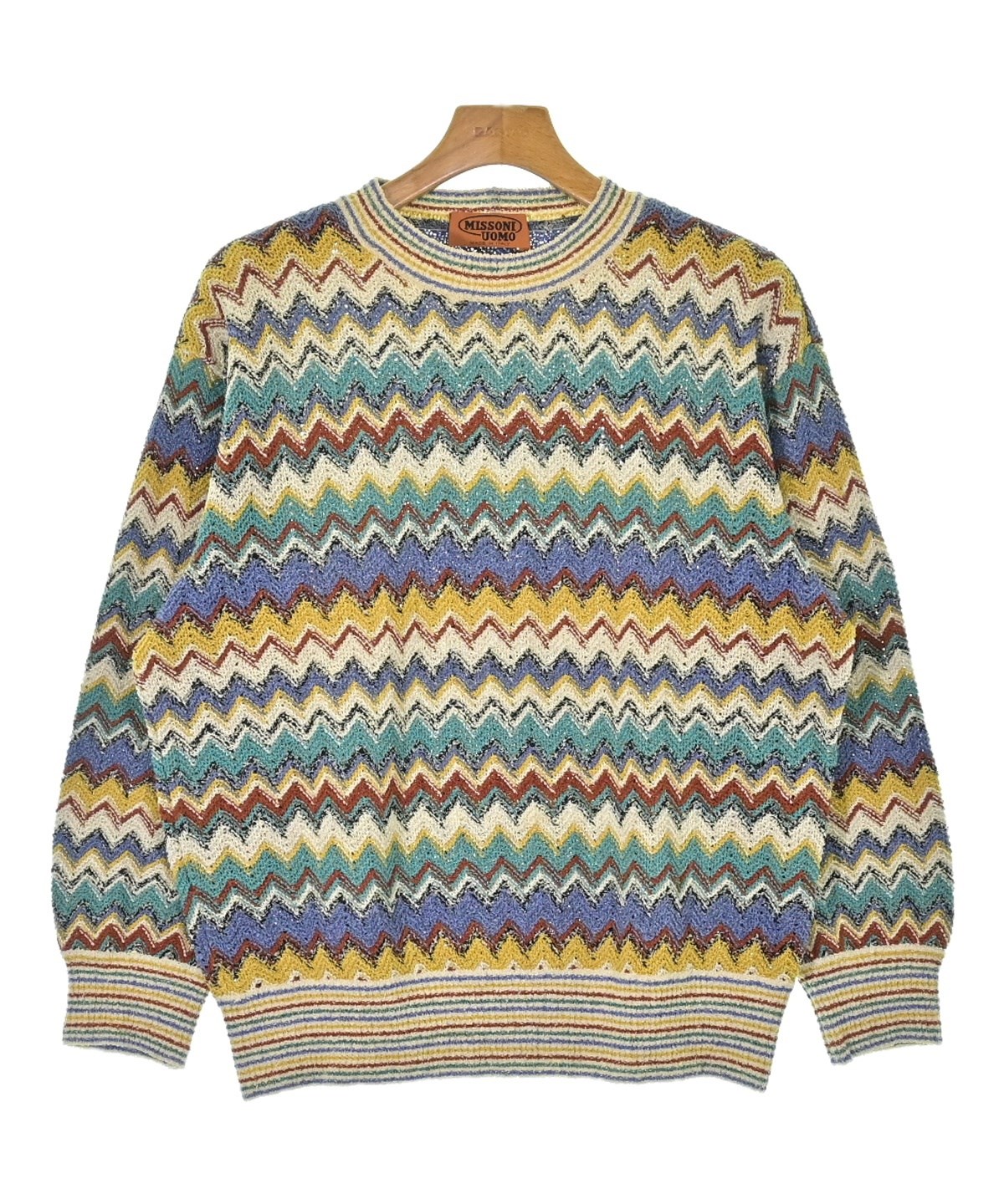 MISSONI（ミッソーニ）ニット・セーター 黄 サイズ:46(M位) メンズ