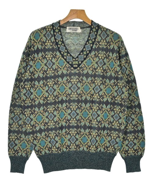 MISSONI(ミッソーニ)ニット・セーター 紺 サイズ:48(L位)/2200632774210
