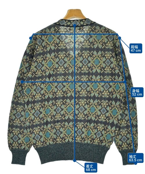 MISSONI（ミッソーニ）ニット・セーター 紺 サイズ:48(L位) メンズ/2200632774210