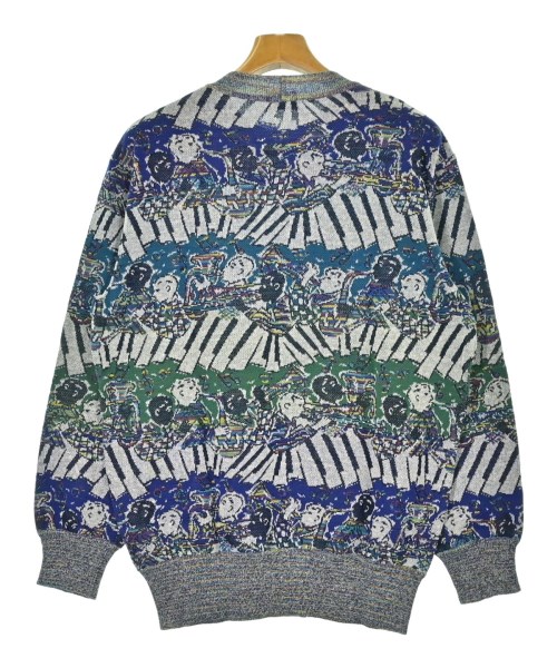 MISSONI（ミッソーニ）ニット・セーター 青 サイズ:50(XL位) メンズ
