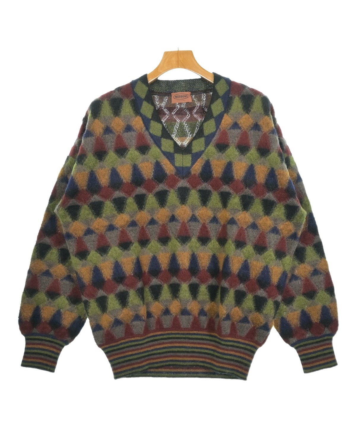 MISSONI（ミッソーニ）ニット・セーター グレー サイズ:48(L位) メンズ