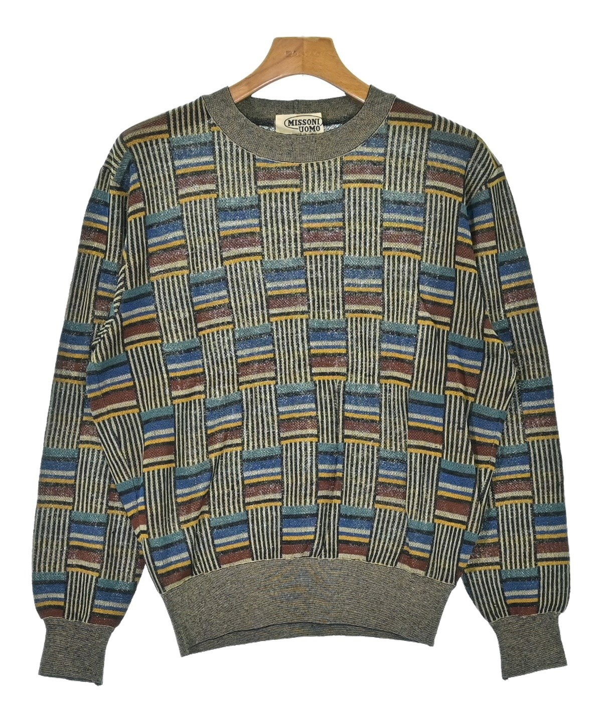 MISSONI ミッソーニ ニット・セーター メンズ 【古着】【中古】 MISSONI（ミッソーニ）ニット・セーター 青 サイズ:46(M位) メンズ