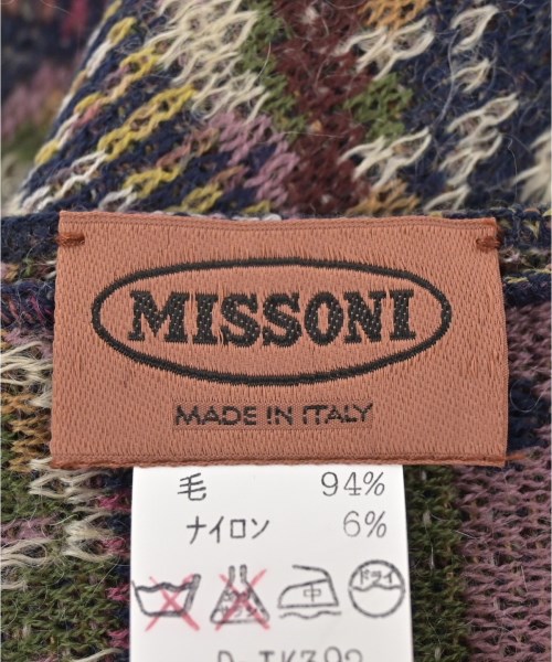 MISSONI（ミッソーニ）マフラー 紺 サイズ:- メンズ/2200632774685
