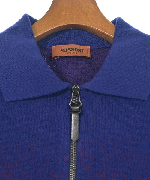 MISSONI（ミッソーニ）カーディガン 青 サイズ:52(XXL位) メンズ/2200643900035