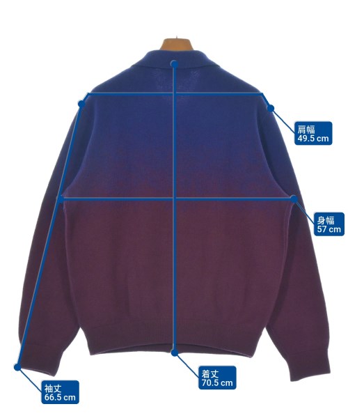 MISSONI（ミッソーニ）カーディガン 青 サイズ:52(XXL位) メンズ/2200643900035