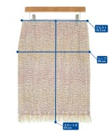MISSONI（ミッソーニ）ひざ丈スカート 茶 サイズ:42(M位) レディース/2200606383028