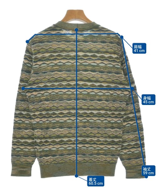 MISSONI（ミッソーニ）ニット・セーター 緑 サイズ:46(XL位) レディース/2200604954169