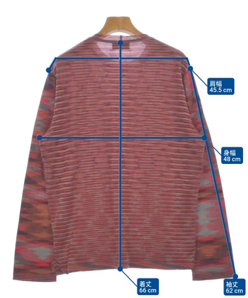 MISSONI（ミッソーニ）ニット・セーター 赤 サイズ:50(XXL位) レディース/2200604954176