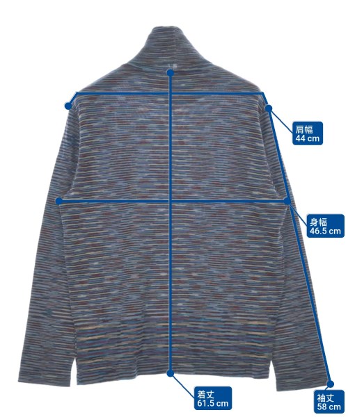 MISSONI（ミッソーニ）ニット・セーター 青 サイズ:46(XL位) レディース/2200604954183