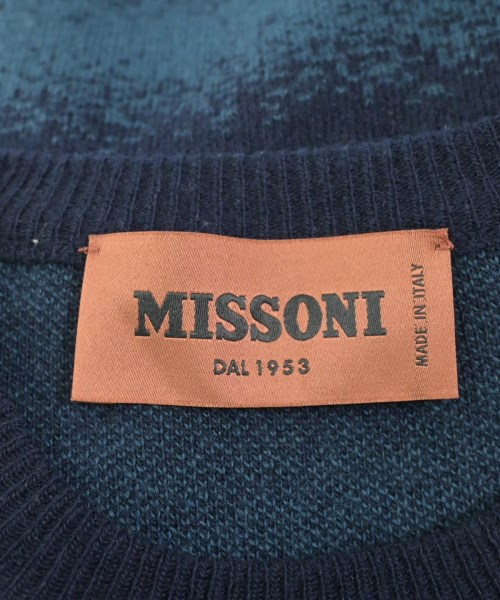 MISSONI（ミッソーニ）ニット・セーター 紺 サイズ:46(M位) メンズ/2200611566041