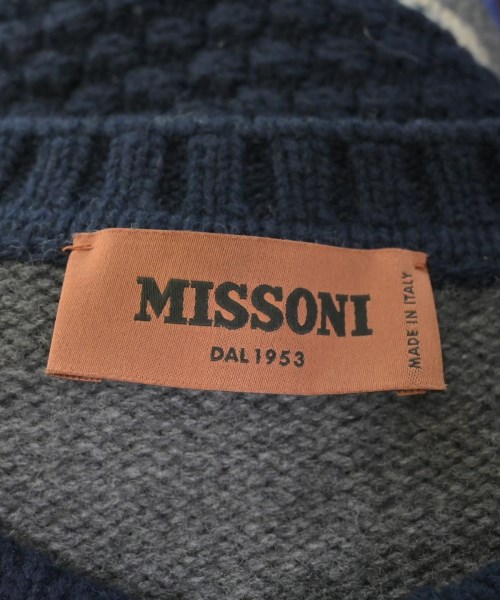 MISSONI（ミッソーニ）ニット・セーター グレー サイズ:48(L位) メンズ/2200611566058