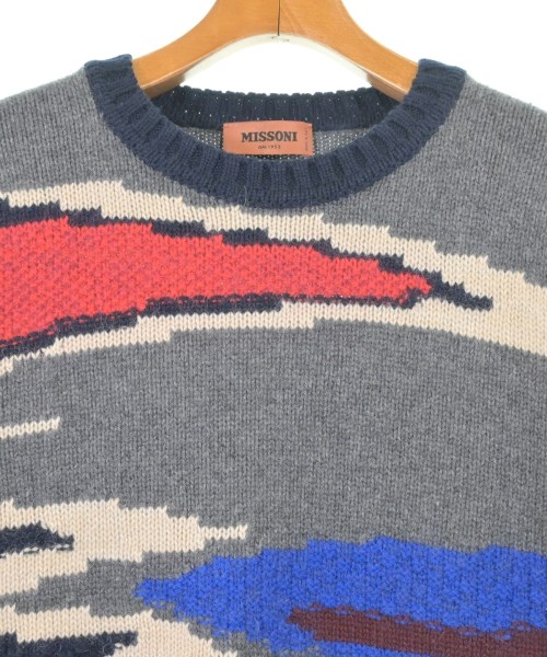MISSONI（ミッソーニ）ニット・セーター グレー サイズ:48(L位) メンズ/2200611566058