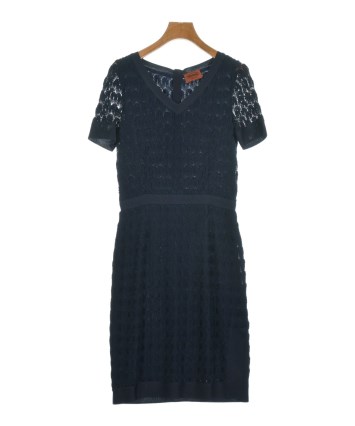 ミッソーニワンピースM MISSONI（ミッソーニ）ワンピース オレンジ サイズ:42(M位