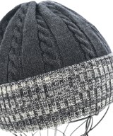 ミッソーニ MISSONI カシミヤ ニット帽 イタリア製 黒 白 ホワイト