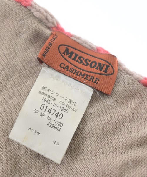 MISSONI（ミッソーニ）マフラー ベージュ サイズ:- レディース/2200657510015