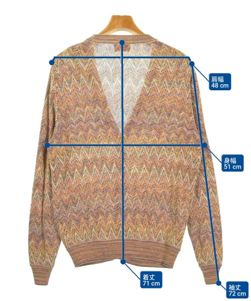 MISSONI（ミッソーニ）カーディガン オレンジ サイズ:44(S位) メンズ/2200715373279