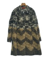 MISSONI（ミッソーニ）ステンカラーコート 黒 サイズ:48(XXL位) レディース/2200714391052
